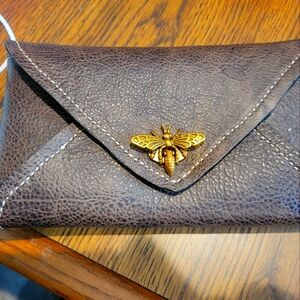 Elegant Embossed Leather Clutch